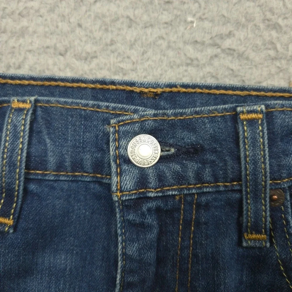 Levi's 511 Jeans Mens 34x32 Slim Fit Stretch Denim Medium Wash Blue Pants